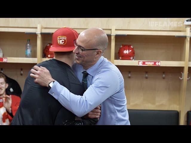 Go inside the room after a 3-1 win over the Kings | Calgary Flames