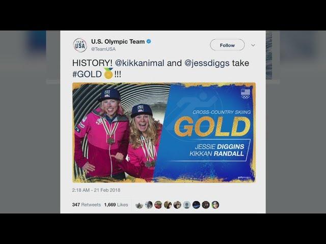 Afton Skiier Jessie Diggins Wins Olympic Gold