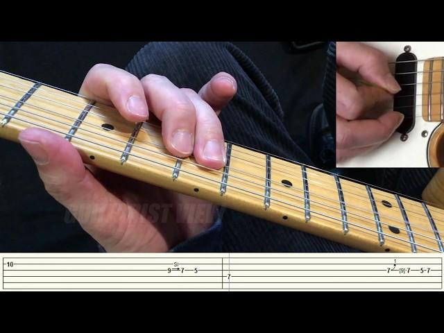 Slow Blues Lead Guitar - Beginner Lesson - With Tab