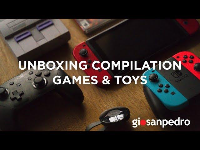 Unboxing Compilation - Nintendo Switch, Games & Toys | ASMR | Volume 1