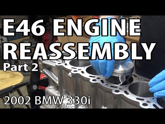 BMW E46 Engine Reassembly Part 2 DIY #m54rebuild 23