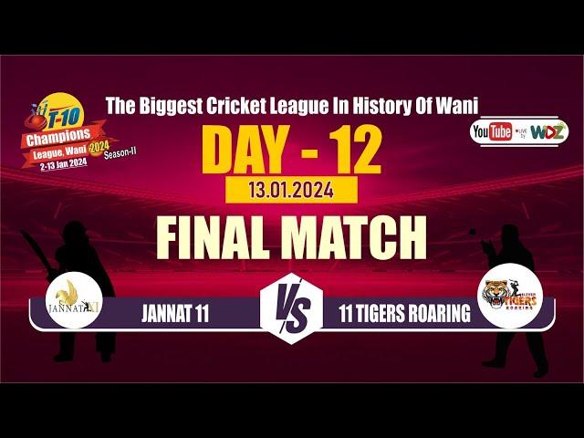 T-10 Champions League Wani || FINAL MATCH || WDZ LIVE