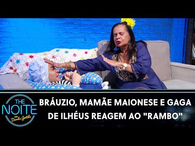 Bebê Bráuzio, Mamãe Maionese e Gaga de Ilhéus reagem ao filme "Rambo" | The Noite (20/11/24)