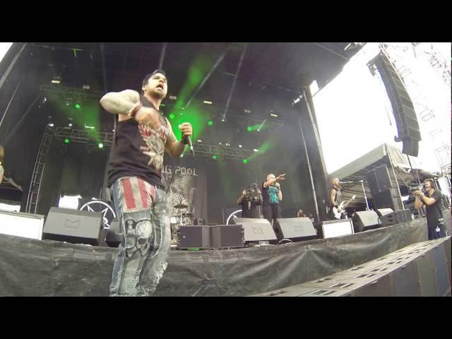 DROWNING POOL "Bodies" w/ John Hetlinger of 'America's Got Talent' @ Chicago Open Air 07/15/16