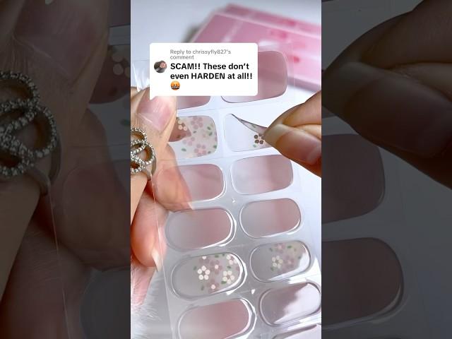 Testing the VIRAL gel nail stickers #nailtutorial #nailpolish #nailart #nails #gelnails #fyp #2025