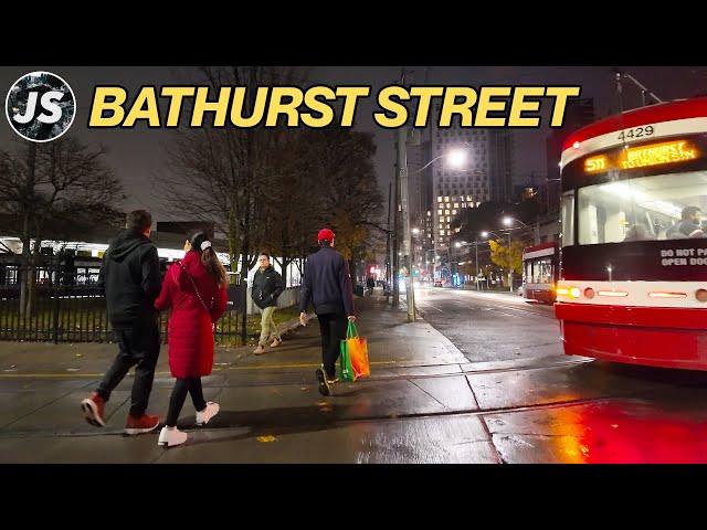 St Clair West to Bathurst Station | Toronto Twilight Walk (Nov 2024)