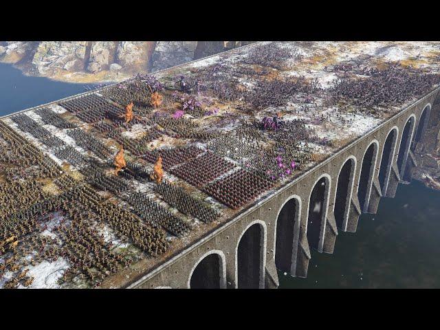 MASSIVE BRIDGE LAST STAND - Total War WARHAMMER 3