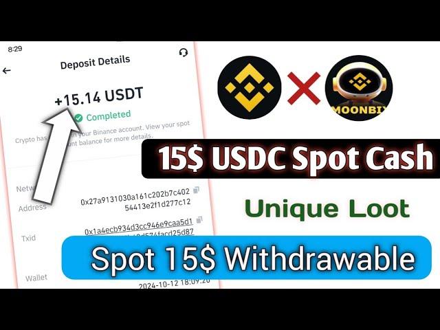 Spot 15$ Binance Withdrawal || Instant Binance Loot || Instant Withdraw Airdrop