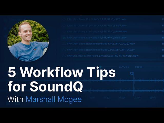5 Workflow Tips for SoundQ