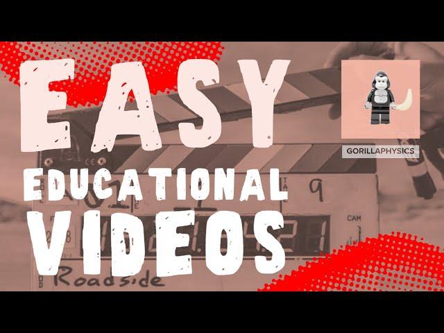 3 Easy Ways to Start Making Educational Videos