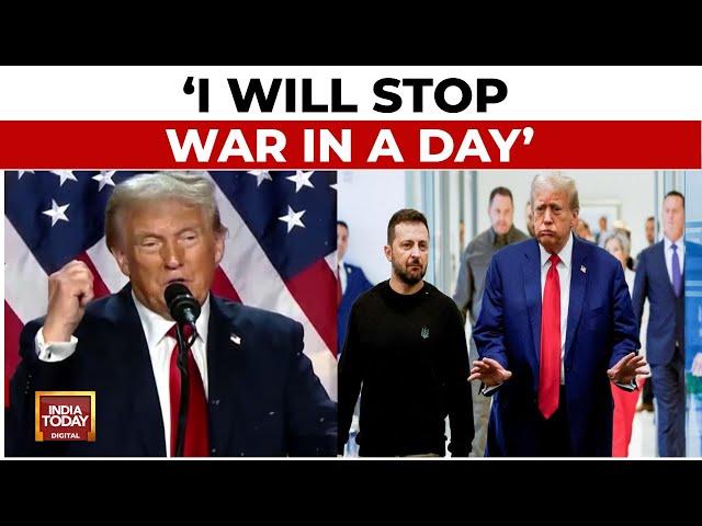 Donald Trump's Return: Trump Says I Will Stop War 'In A Day' | US Top News Today