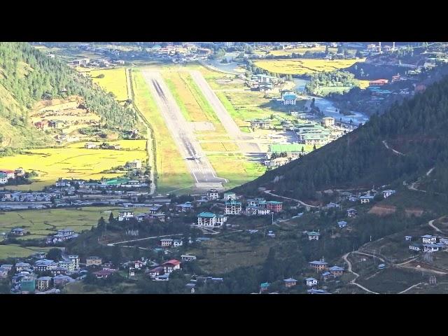 Jaw-Dropping A320 Neo Drukair Landing at the World's Most Dangerous Airport | Epic Hilltop View!!!!