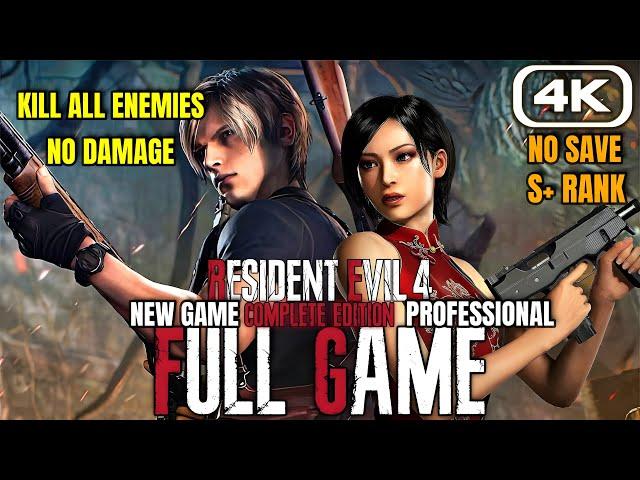 Resident Evil 4 Remake Professional Separate Ways 100% Kill All Enemies No Save No Damage S+ Rank