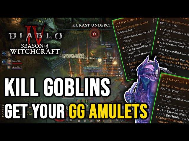 How to farm GG Amulets - March of the Goblins Event - Diablo 4 Season 7