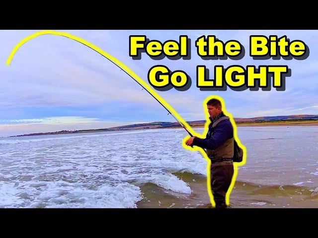 East Coast SEA FISHING Scotland - Go Light to Catch FISH on The Shore