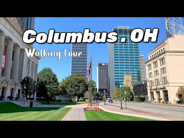 Walking in Downtown Columbus , OH , USA/ Capital of Ohio, Columbus 4K , Columbus Ohio guide