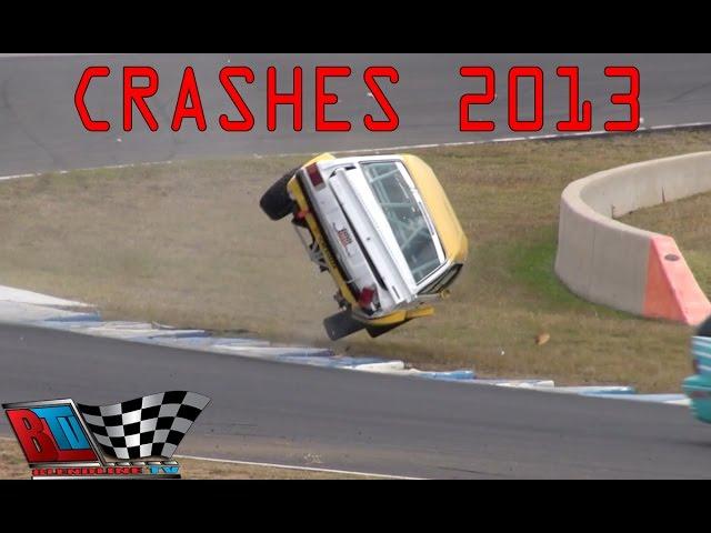 CRASH COMPILATION: 2013 AUSTRALIAN GRASS ROOTS MOTORSPORT, CRASHES, SPINS & CLOSE CALLS