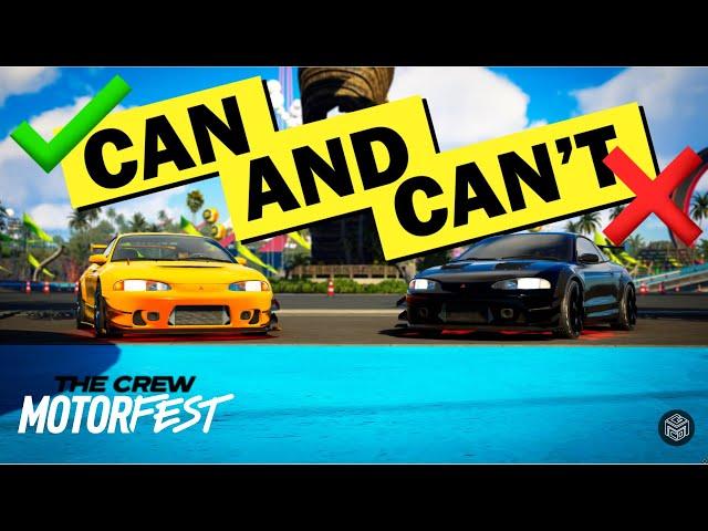 20 Things You CAN and CAN'T Do in THE CREW MOTORFEST