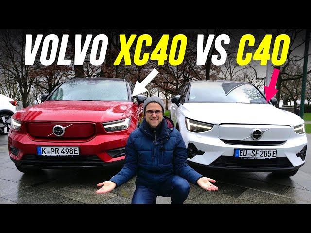 Volvo EC40 vs EX40 EV REVIEW with FWD vs AWD comparison