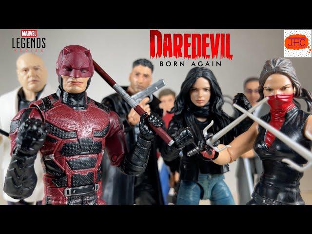 DISNEY +? Daredevil Born Again Jessica Jones Punisher Elektra Marvel Legends Action Figure Review