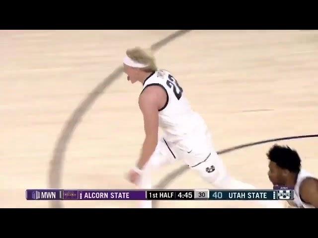 Karson Templin Dunk against Alcorn State to stretch lead to 30