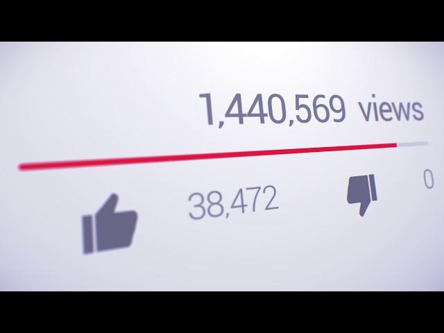 Social Media '3 Million Views' Counter Animation