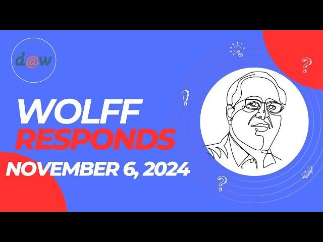 Wolff Responds Special Election Reaction