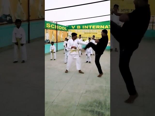 Self Defence Fight ! Krishna Sir Karate ! VB Martial art & Yoga Academy