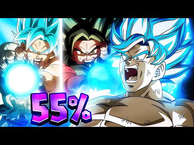 HOW GOOD IS UNIVERSE TREE BLUE GOKU WITHOUT DUPES? 55%! (DBZ: Dokkan Battle)