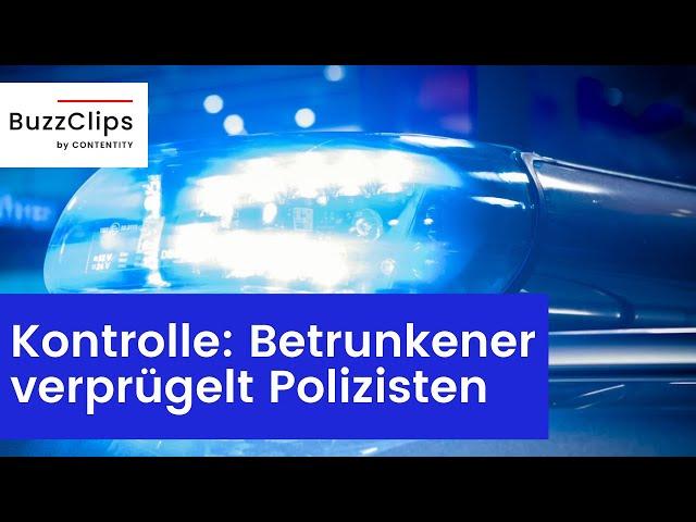 Betrunkener verprügelt Polizisten – Schaulustige feuern ihn an