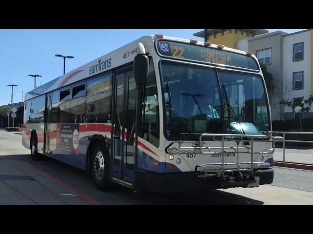 SamTrans 2010 Gillig BRT 40' #457 on Route 122