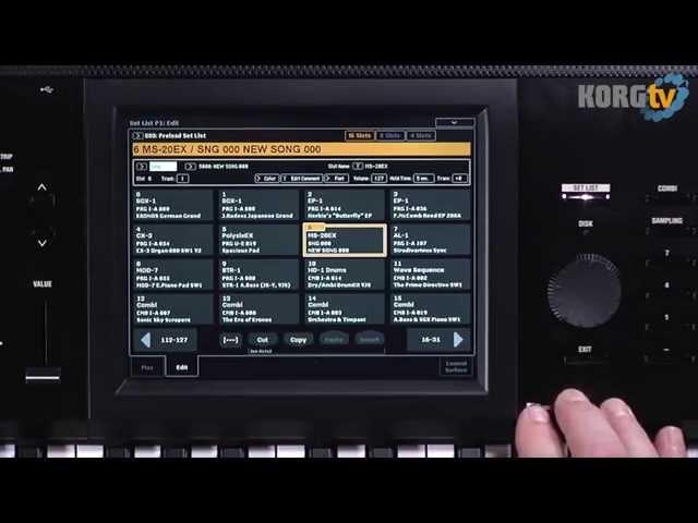 KORG TV / KRONOS (2015) Video Manual Teil 2_2 von 6 - Programme, Combination & Set List