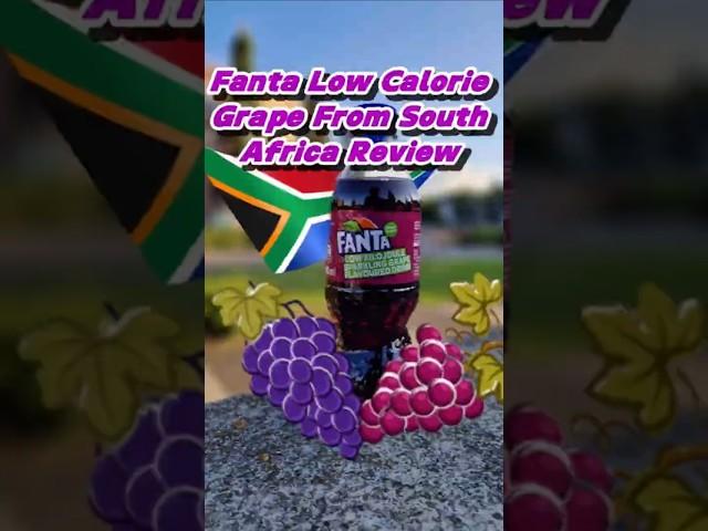 South African Fanta Sparkling Low Calorie Grape Review  #cocacola #grape #fanta