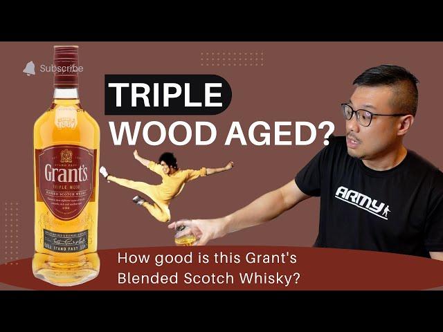 WHISKY Drinkers! How many FLAVOURS can you get from the GRANT'S Triple Wood?!