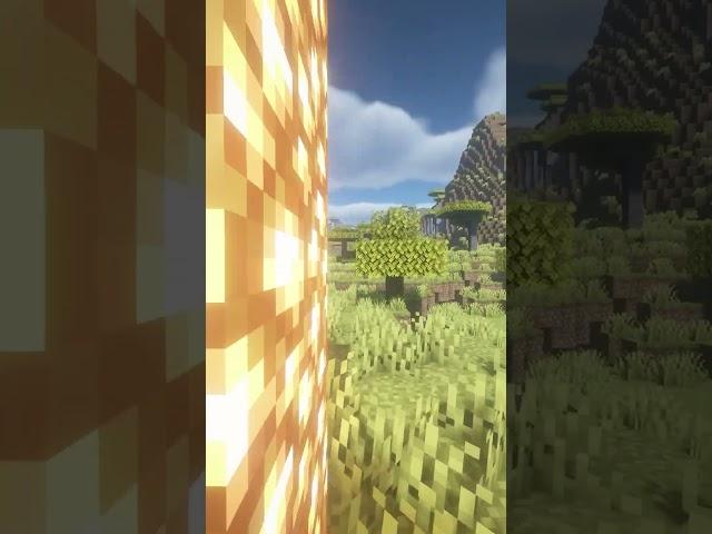 Cool Minecraft Transitions with Shaders #shorts