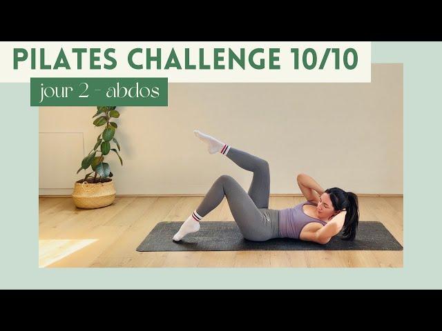 10 minutes de Pilates pour les abdos | intermédiaire | CHALLENGE 10/10 | Jour 2