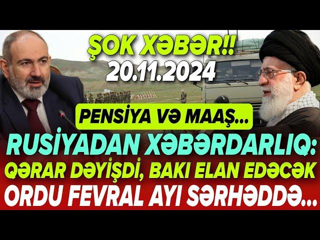 TƏCİLİ! Əsas xəbərlər 20.11.2024 (Xəbər Bələdcisi) xeberler, son xeberler bugun 2024