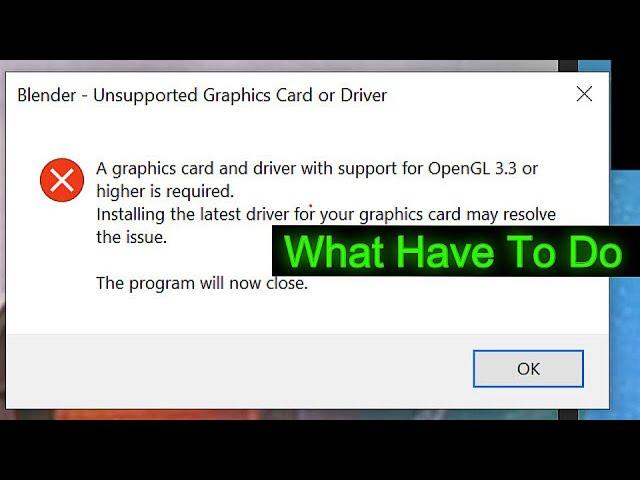 What Have To Do Unsupported Graphics Card Or Driver showing in 2024 [FIXED]