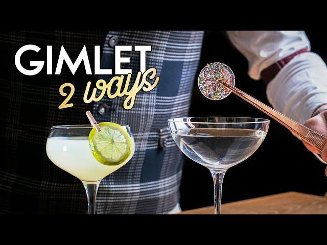 Crazy Cordial & Garnish in a Clear Gimlet