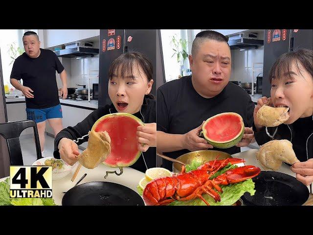 Funny Husband and Wife Eating Show - Epic Food Battle! #asmr #美味しい食べ物#食べ物