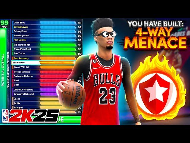 This 6'8" 4-WAY MENACE Build is INSANE on NBA 2K25! BEST 6’8 ISO BUILD on NBA 2K25!