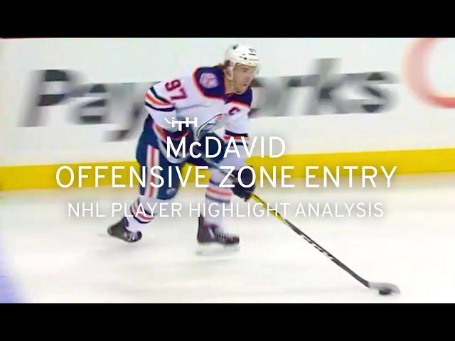 McDavid Offensive Zone Entry | NHL Player Hightlight Analysis