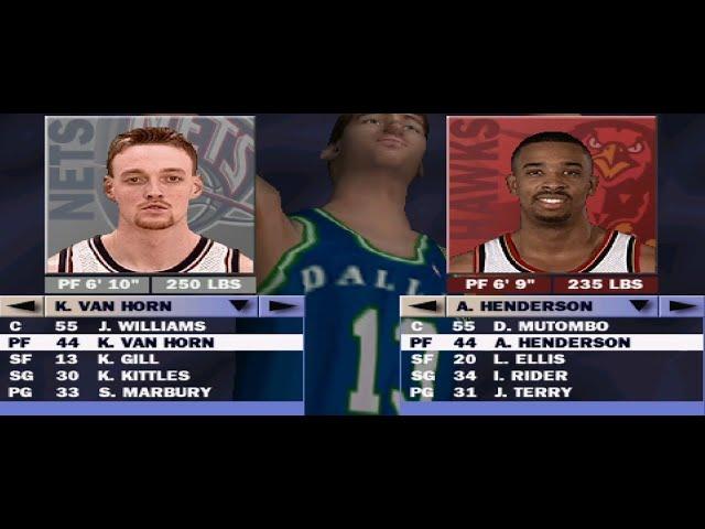 Hawks vs Nets - NBA Live 2000