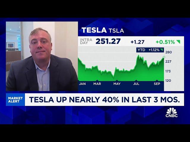 Tesla move higher about deliveries shaping up nicely and upcoming robotaxi event, says Baird's Kallo