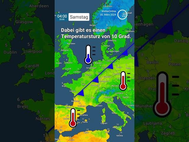 Spätwinterliche Polarluft zum Wochenende. #wetter #frühling #wetteronline