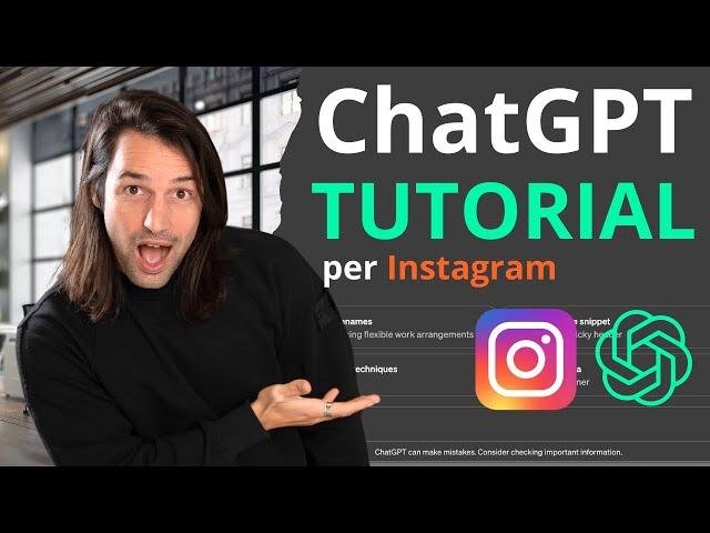 Tutorial ChatGPT: come utilizzare ChatGPT per instagram