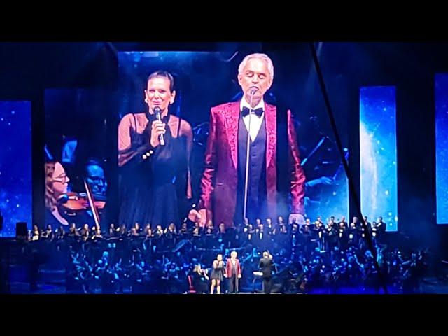 Andrea Bocelli and beautiful wife Veronica with an amazing performance of un amore cosi grande