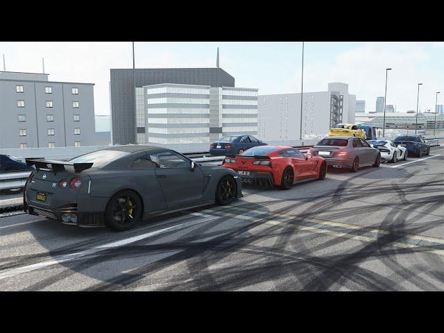 Assetto Corsa | 712HP M3 G80 Comp Cutting Up & Street Racing In Traffic w/ The Gang (RETURN OF AC)