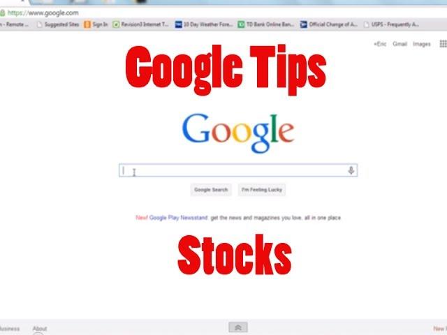 Stock Prices - Google Tips