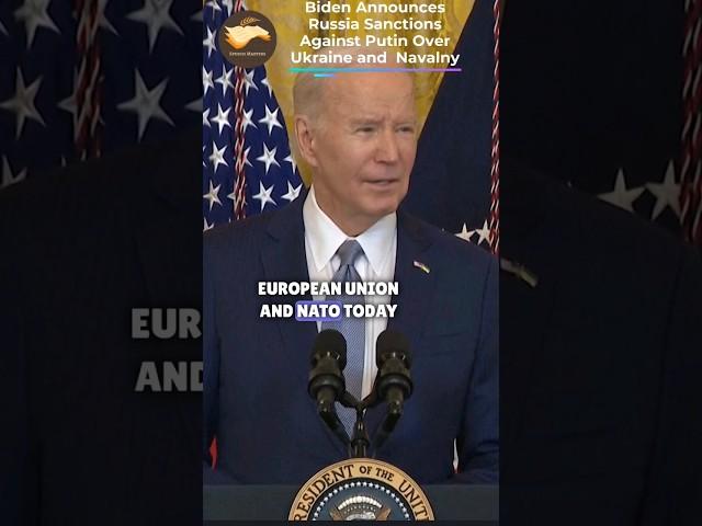 Biden Announces New Russia Sanctions Against Putin Over Ukraine, Navalny #joebiden #youtubeshorts